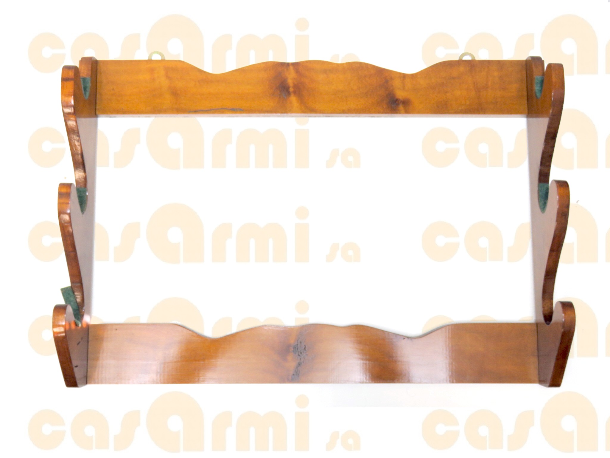  portafucili in legno a tre posti 
